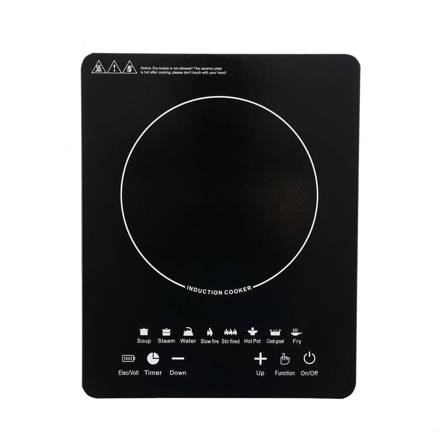 750W Smart Portable Induction Cooktop, 8 Cooking Presets, Touch Panel, Adjustable Power/Temp, LCD Display Electric Burner