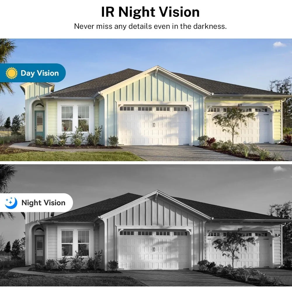 1080p Smart Video Doorbell: Night Vision, Live View, AI Detection, 2-Way Audio, Cloud Storage (Sold Separately), 2.4G WiFi