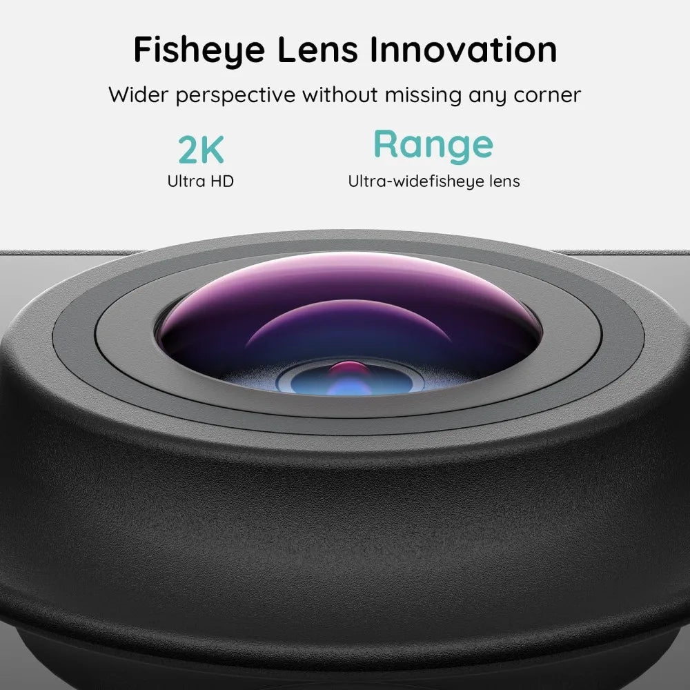 180° Wide View 2K HD Video Doorbell, No Subscription, AI Human Detection, Night Vision, Two-Way Audio, Battery Powered with Chime, 2.4GHz Wi-Fi