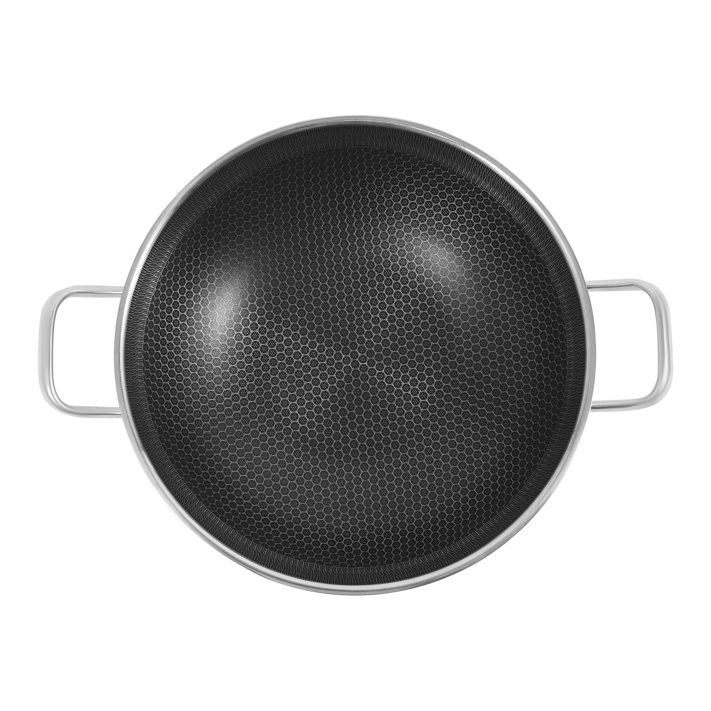 Non-stick Cookware with Lid, Stainless Steel Frying Pan, Modern Cooking Pan for Sauteing, Deep-Frying