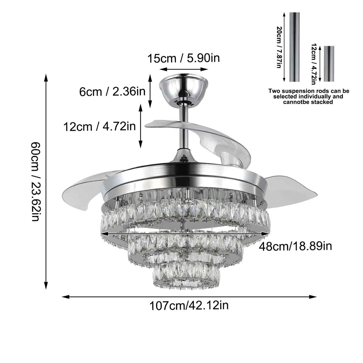 GreeLustr Modern Ceiling Fan With Led Light Smart APP Remote Contro Reversible BLDC Intelligent Fandelier Lamp Indoor Fixture