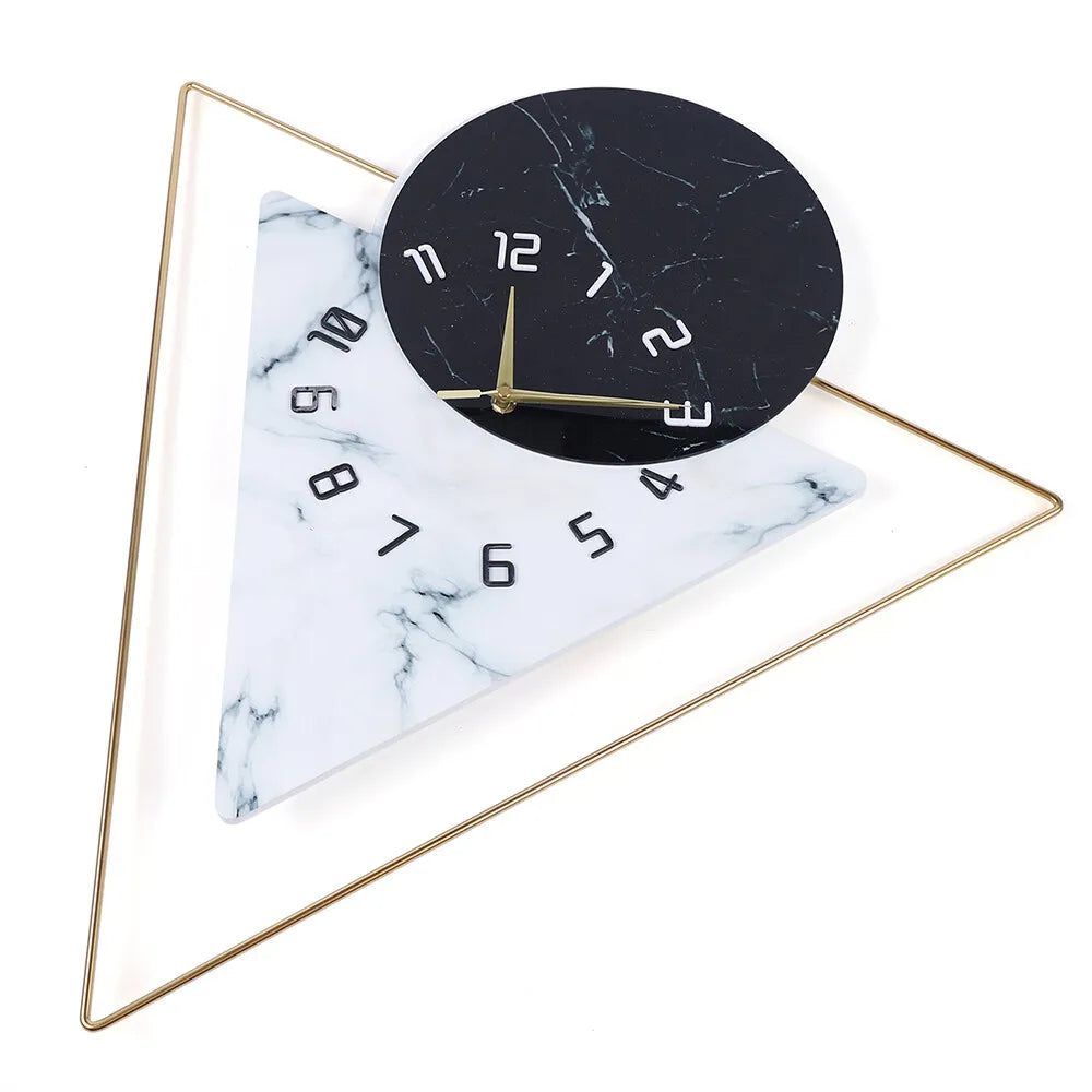 Modern Wall Clock Large Unique Hanging Art Crafts Bedroom Living Room Decoration 52*57*5cm