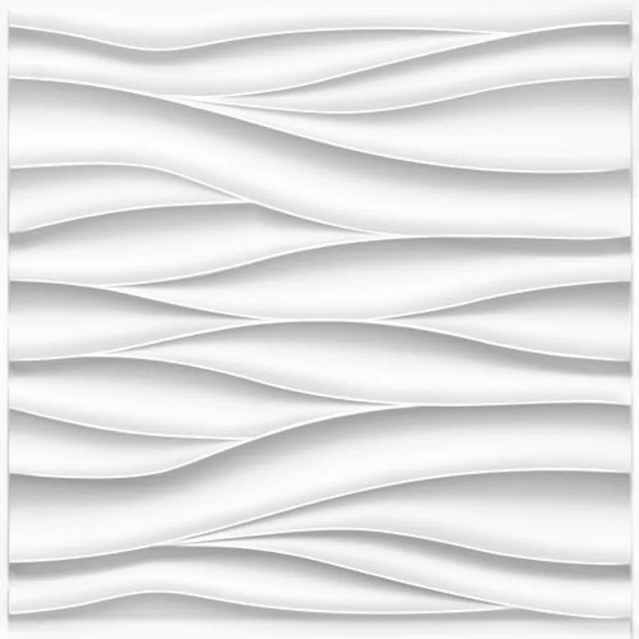Wave Wall Panels for Interior Wall Decor, 3D Wall Panels Accent Wall, Paintable 3D Wall Decor Covering Panels for Living Room B