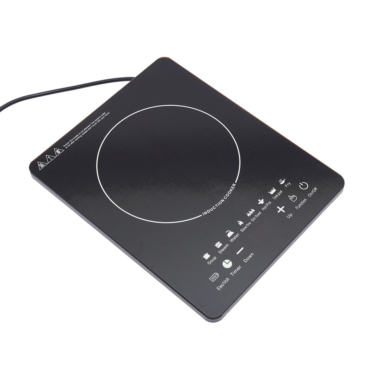 750W Smart Portable Induction Cooktop, 8 Cooking Presets, Touch Panel, Adjustable Power/Temp, LCD Display Electric Burner