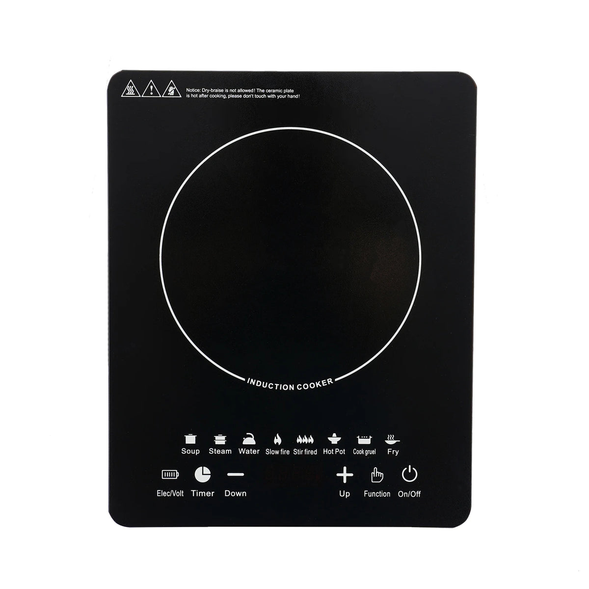 750W Smart Portable Induction Cooktop, 8 Cooking Presets, Touch Panel, Adjustable Power/Temp, LCD Display Electric Burner