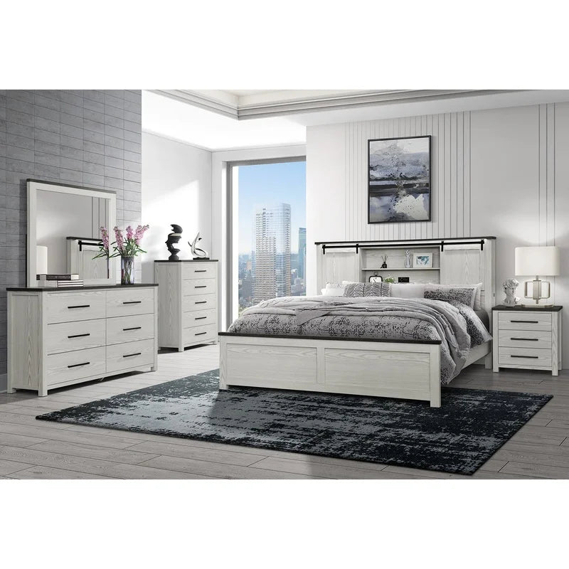 Avery Beige Queen Bedroom Set 5PC Modern Minimalist Furniture