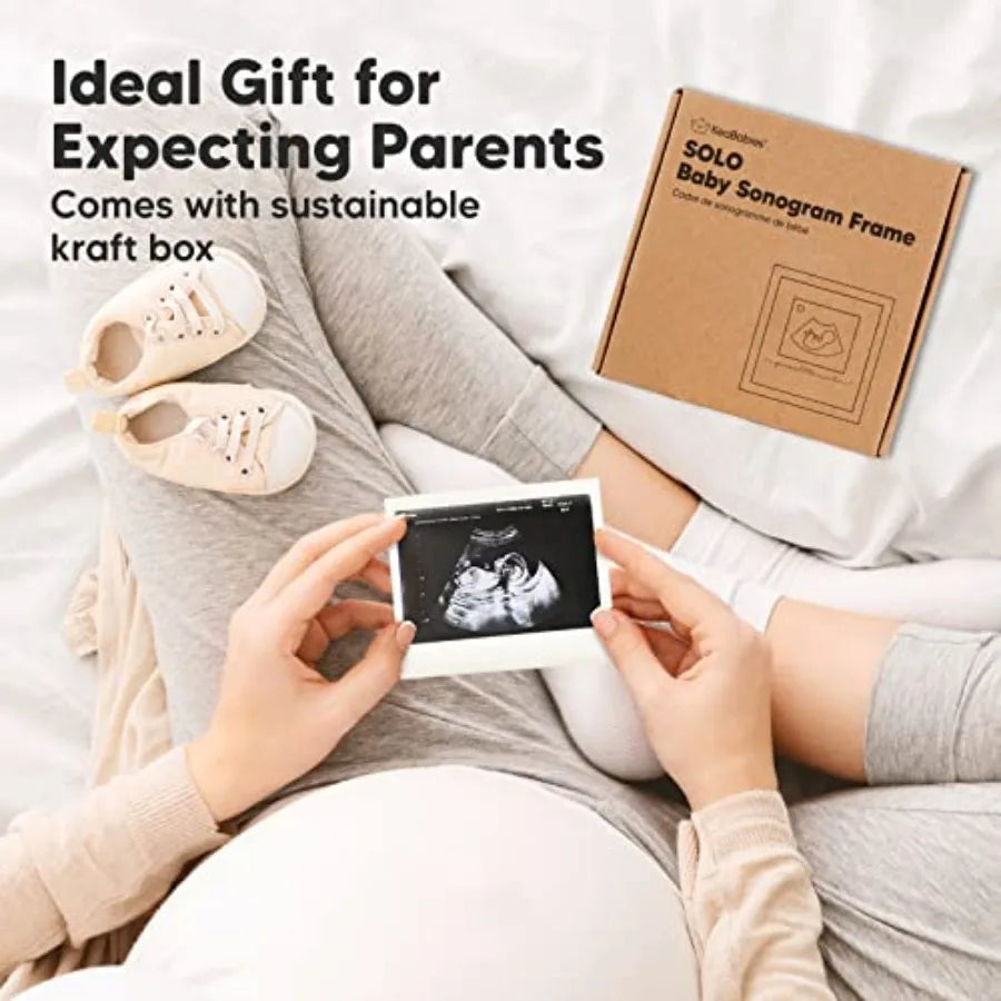 Baby Sonogram Picture Frame - Modern Ultrasound Picture Frames for Mom to Be, First Pregnancy Gifts for Expecting Mom and First
