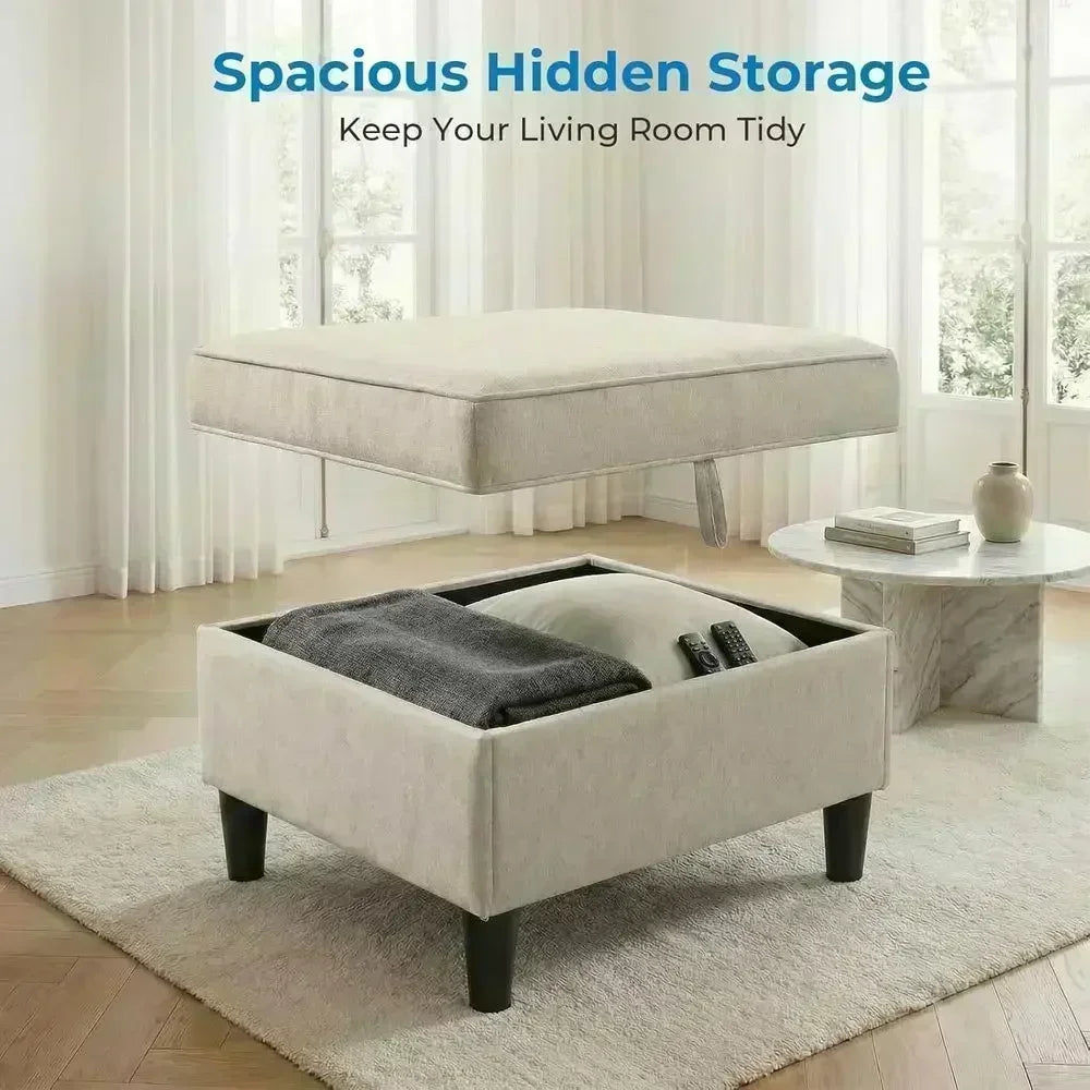 78" Width 3 Pieces L Shaped Soa Couches Sets or Living Room Sets urniture, Linen 4 Seater Small Sectional Living Room Soa Couch