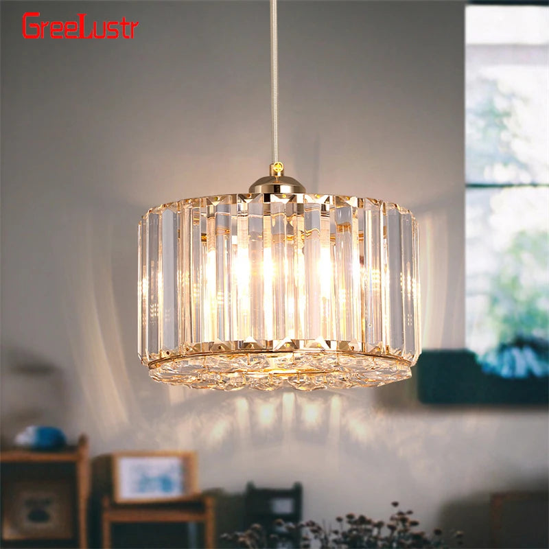 Modern Pendant  Light Luxury Chandelier Led Crystal Ceiling Lamp Bedroom Lustre Dining Table Kitchen Island Fixtures Home Decor
