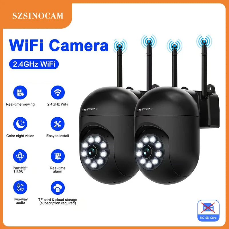SZSINOCAM WIFI Camera Auto Tracking Two Way Audio PTZ Outdoor Wifi Surveillance Camera Security Protection Cameras Smart Home