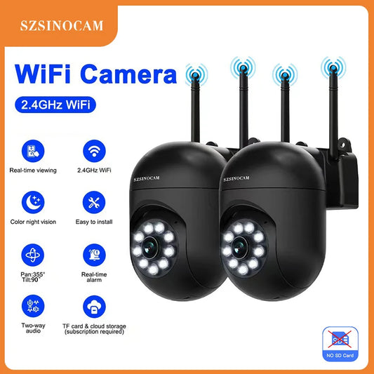 SZSINOCAM WIFI Camera Auto Tracking Two Way Audio PTZ Outdoor Wifi Surveillance Camera Security Protection Cameras Smart Home