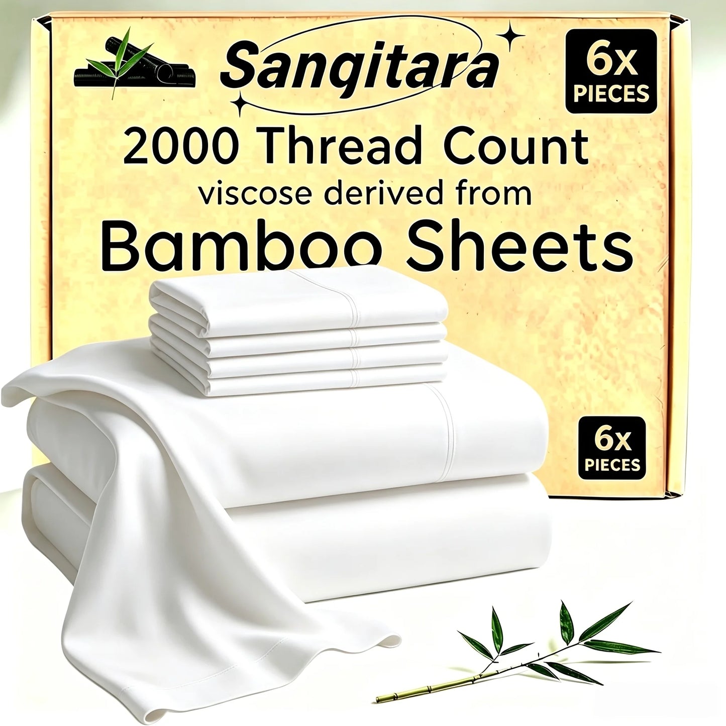Cooling Bed Sheet King Sets Suitable for Hot Sleepers - Luxurious Ultra-Soft Bamboo Blend Sheets with Deep Fitted Base, King & Queen Size Cooling Bedding for Heavy-Sided Mattresses, Machine Washable (Pink/Grey), Christmas Dec