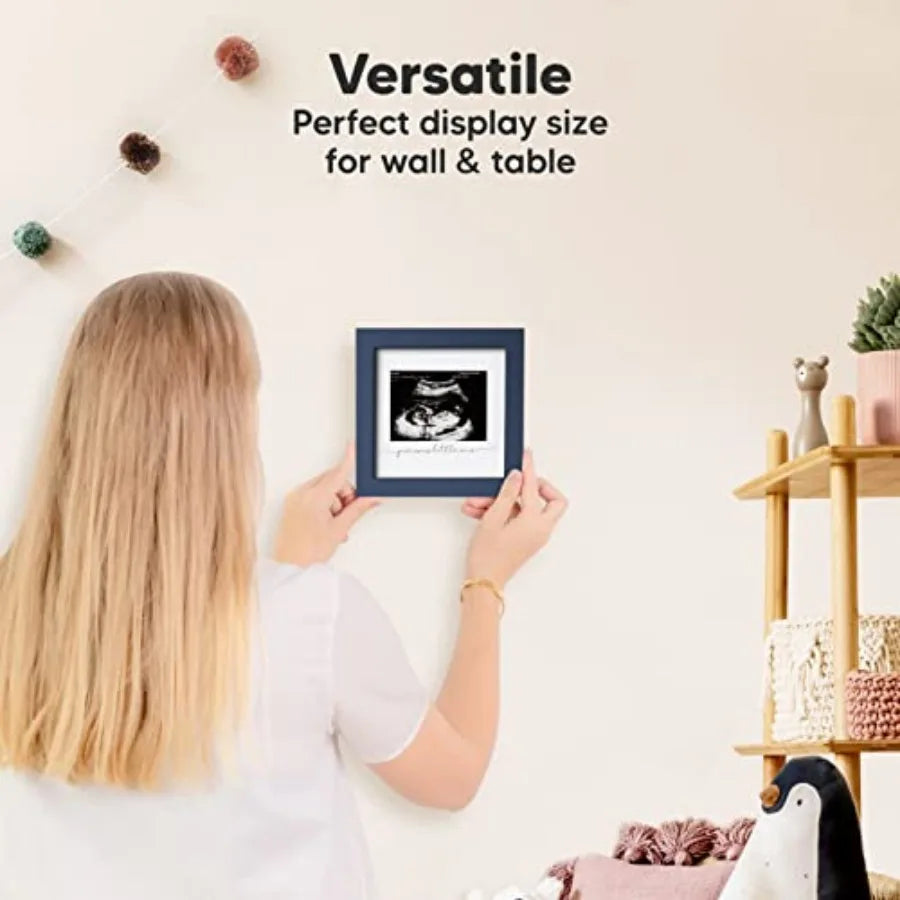 Baby Sonogram Picture Frame - Modern Ultrasound Picture Frames for Mom to Be, First Pregnancy Gifts for Expecting Mom and First
