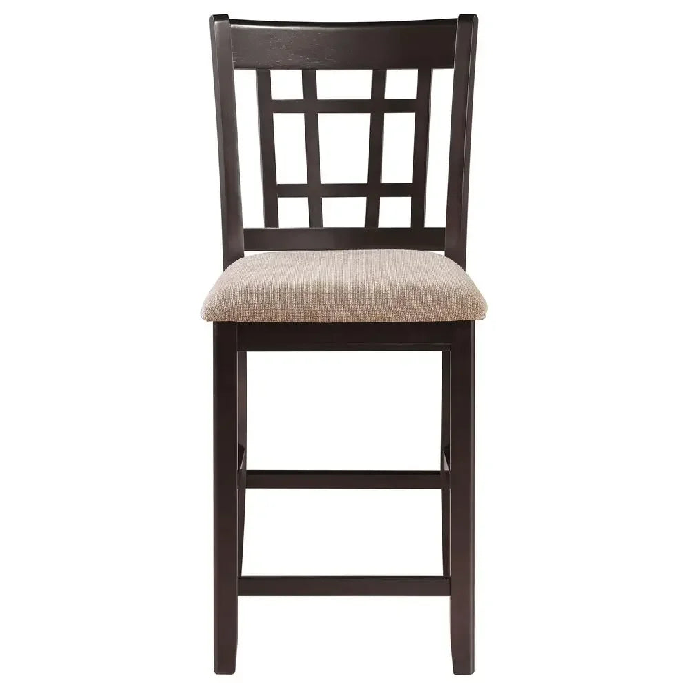 Home Furnishings LAVON 5Piece Counter Height Dining Set Oval Extendable Table with Storage amp 4 Upholstered Chairs Dining Room