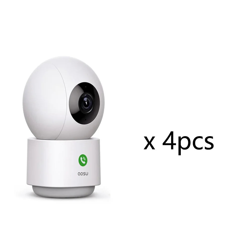 Renewed 2/3/4 pcs AOSU 3MP 5G/2.4GHz Baby Monitor Security Camera Indoor 6X Zoom 2-Way Audio Surveillance CCTV Cam Work with Alex
