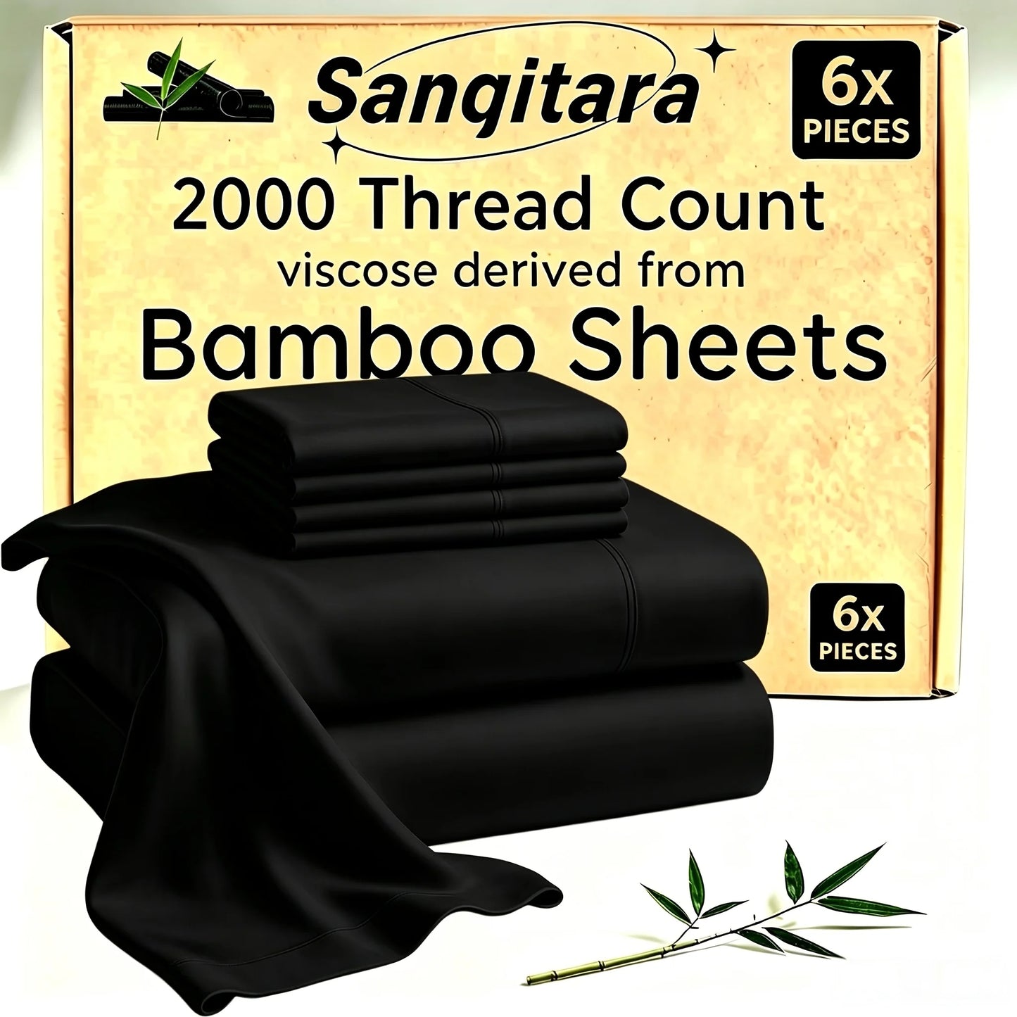 Cooling Bed Sheet King Sets Suitable for Hot Sleepers - Luxurious Ultra-Soft Bamboo Blend Sheets with Deep Fitted Base, King & Queen Size Cooling Bedding for Heavy-Sided Mattresses, Machine Washable (Pink/Grey), Christmas Dec