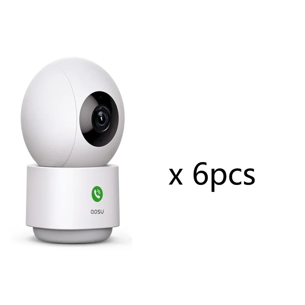 Renewed 2/3/4 pcs AOSU 3MP 5G/2.4GHz Baby Monitor Security Camera Indoor 6X Zoom 2-Way Audio Surveillance CCTV Cam Work with Alex