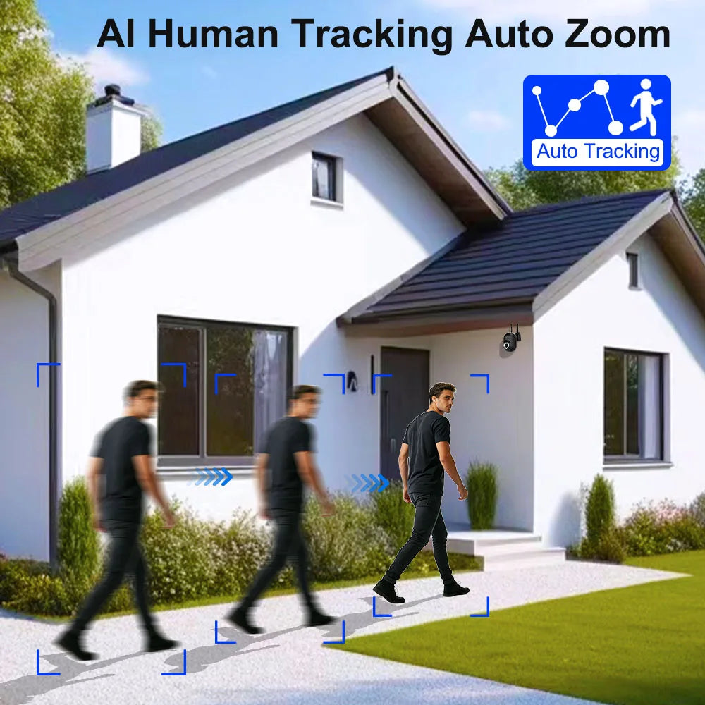 SZSINOCAM WIFI Camera Auto Tracking Two Way Audio PTZ Outdoor Wifi Surveillance Camera Security Protection Cameras Smart Home