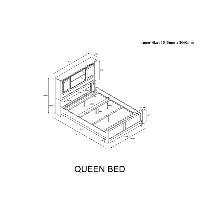 Avery Beige Queen Bedroom Set 5PC Modern Minimalist Furniture