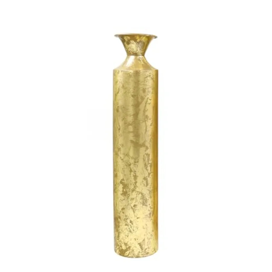 Decorative Gold Metal Tall Floor Vase. Ideal Gift for Floral Arrangements Weddings Party Spa Reiki Meditation Settings O5 27.25