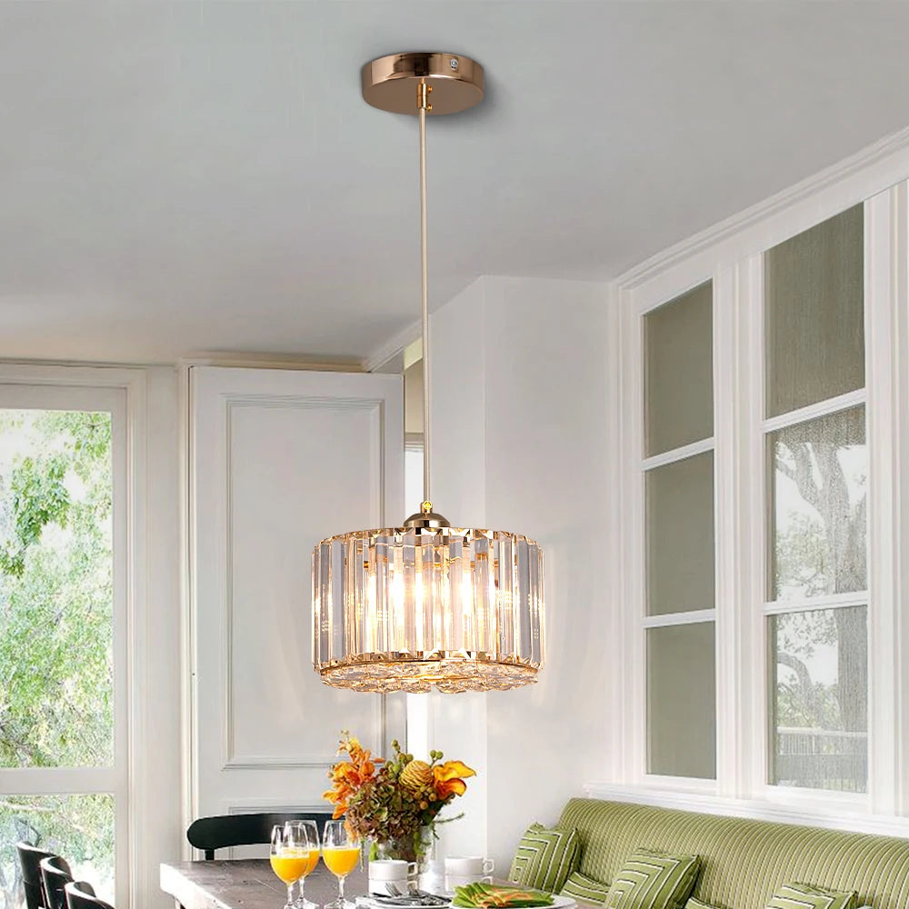 Modern Pendant  Light Luxury Chandelier Led Crystal Ceiling Lamp Bedroom Lustre Dining Table Kitchen Island Fixtures Home Decor