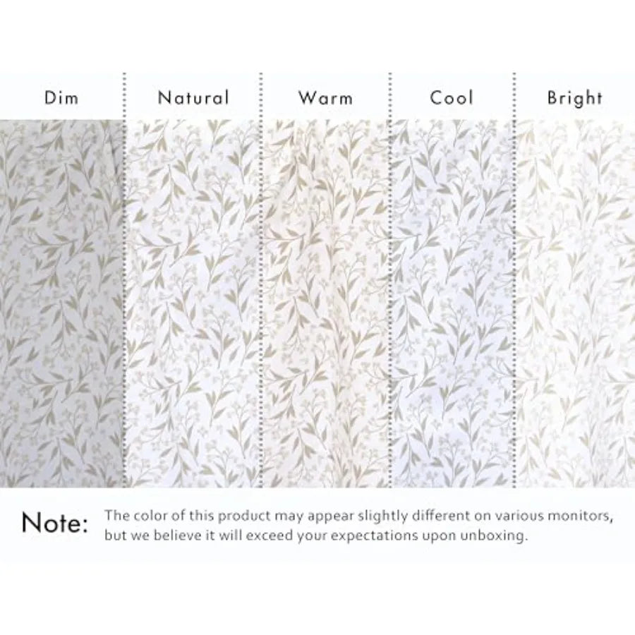 6 Pcs Cotton Sheets - 100% Natural Cotton Soft Lightweight and Breathable Crispy Percale Bed Sheets Sheet Set 16" Deep Pockets