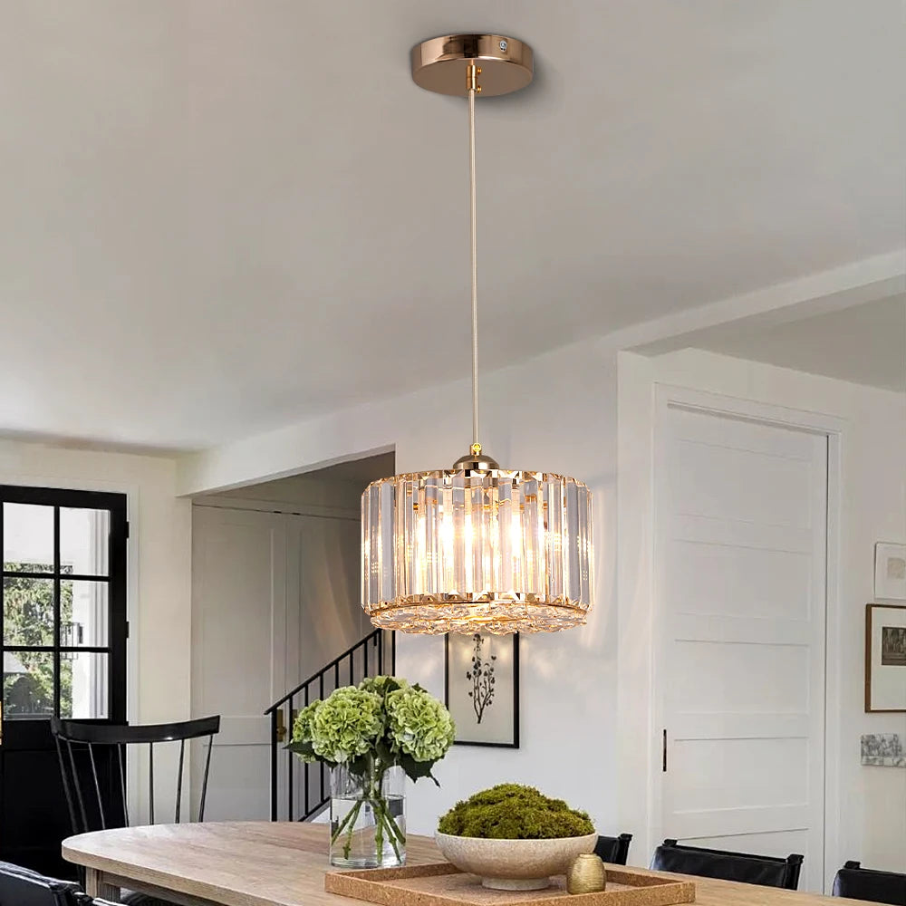 Modern Pendant  Light Luxury Chandelier Led Crystal Ceiling Lamp Bedroom Lustre Dining Table Kitchen Island Fixtures Home Decor