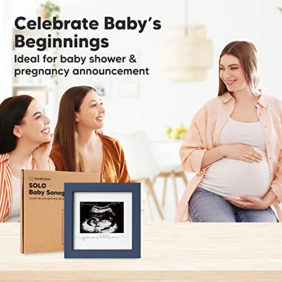 Baby Sonogram Picture Frame - Modern Ultrasound Picture Frames for Mom to Be, First Pregnancy Gifts for Expecting Mom and First