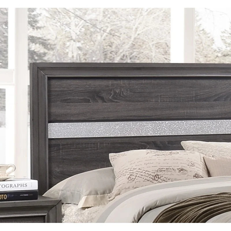 Gray Wood 4-Piece Storage Bedroom Set