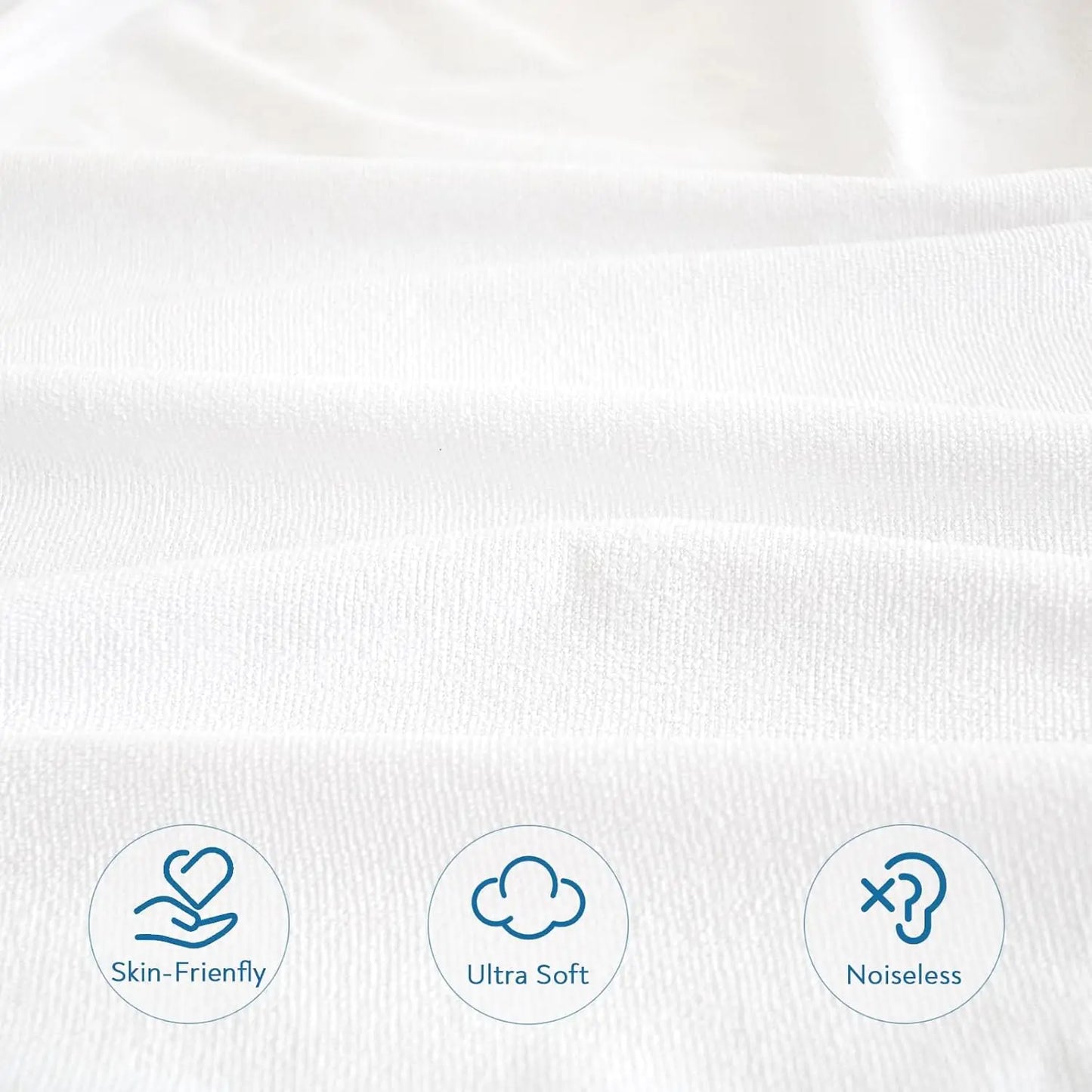 Full Size Mattress Protector Waterproof Mattress Topper Pad Cover Fitted Bed Sheets Full up -14'' Terry Super Soft & Breathable